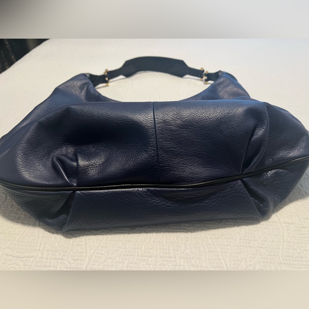 India Hicks Navy Isabella Hobo Bag
